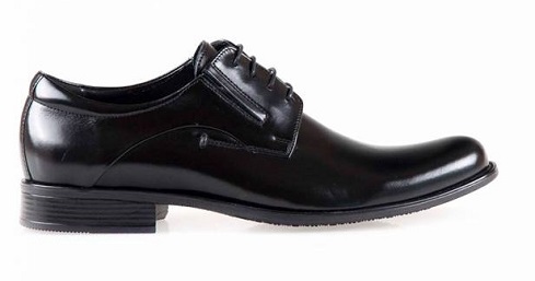klasyczne czarne męskie buty do ślubu, conhpol, buty dla mężczyzn małe rozmiary