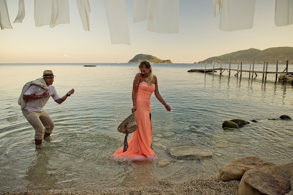 ślub w grecji, ślub za granicą, sesja ślubna na plaży