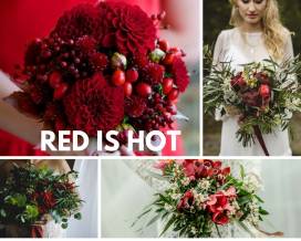 Czerwony - gorący kolor na ślub i wesele 2018