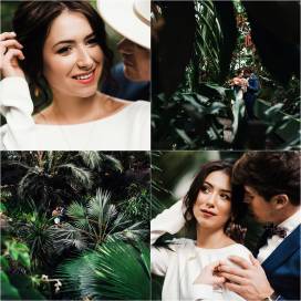 Tropikalna sesja ślubna w palmiarni - film backstage