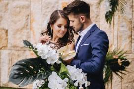 Tropikalne wesele spod samych Tatr - realizacja florystyczna