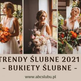 Bukiety ślubne 2021- przegląd trendów florystycznych na nadchodzący sezon