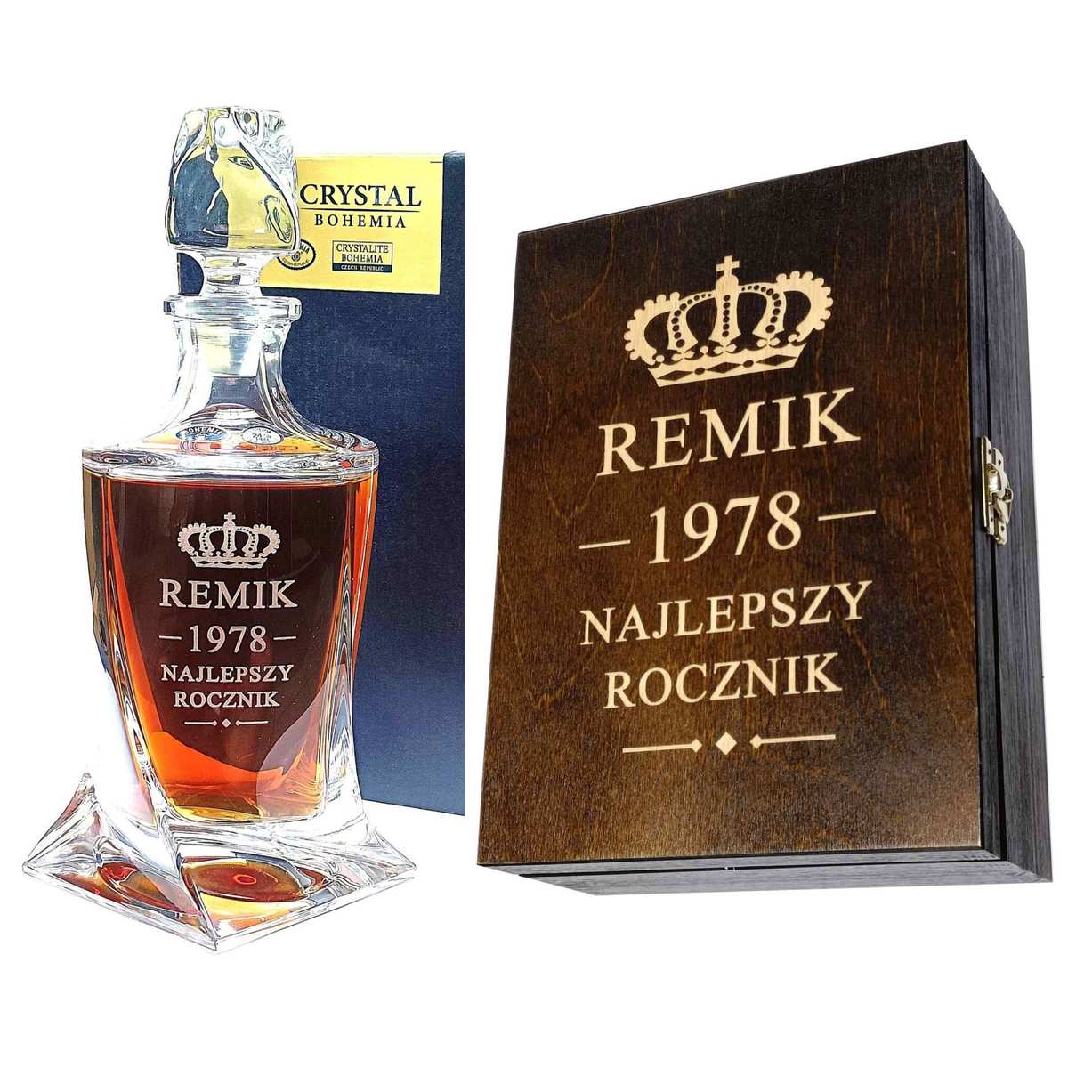 karafka z grawerem prezent dla pary młodej