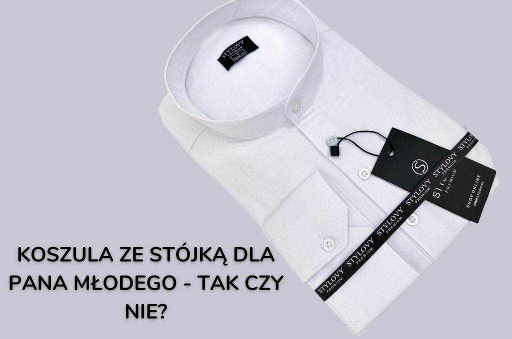 białe koszule ze stójką