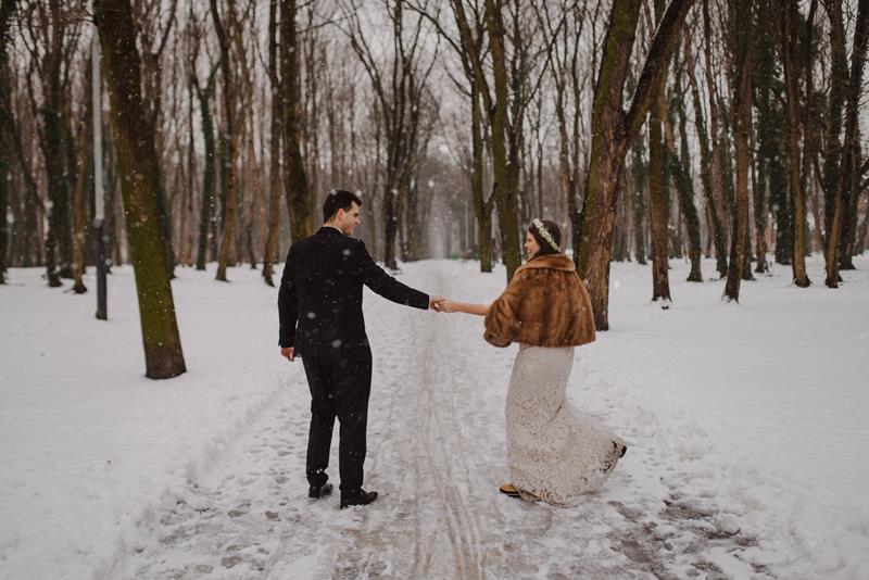 ślub wesele zimowy ślub zimowe wesele zimowa sesja ślubna sesja ślubna zimą inspiracje fotografia ślubna Ajem Stories: fine-art weddings