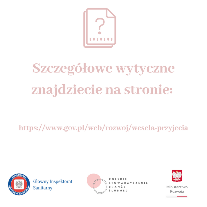 COVID-19 wesele w trakcie pandemii obostrzenia organizacja wesela w 2020 COVID koronawirus informacje GOV Polskie Stowarzyszenie Branży Ślubnej