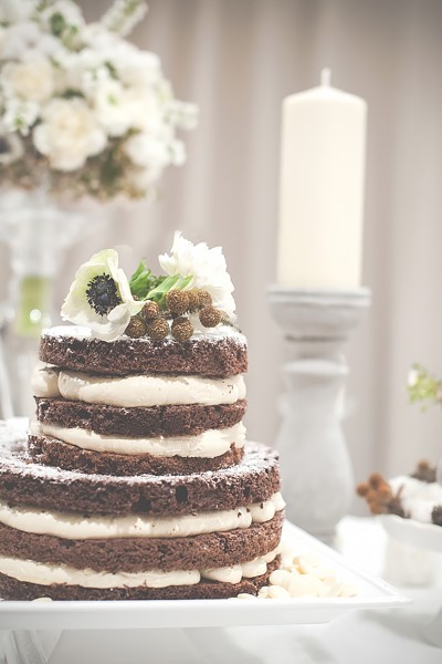 Naked cake - tort weselny na ślub 2015