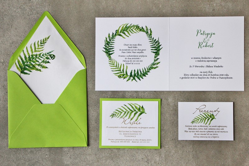 zaproszenia na ślub zaproszenia ślubne wesele amelia wedding kolorowe zaproszenia kwiatowe rustykalne greenery 