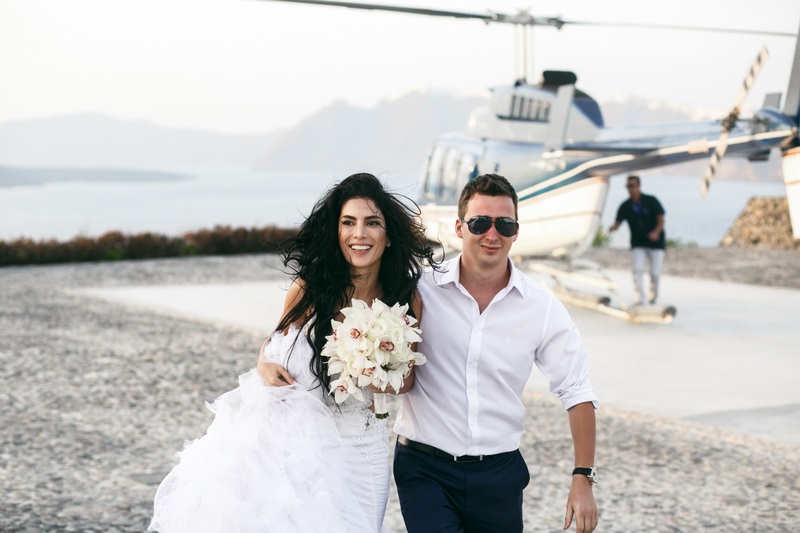 ślub wesele lot helikopterem przylot na ślub helikopterem Para Młoda atrakcje weselne inspiracje SkyPoland