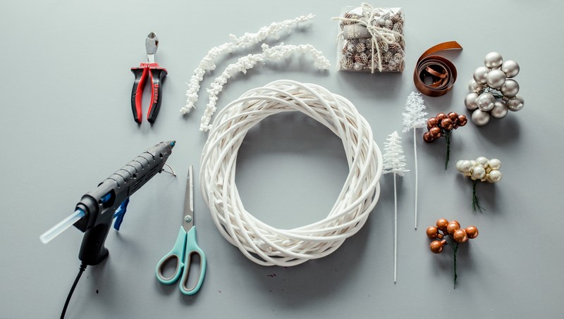 diy zrób to sama wieniec swiąteczny bombki święta bożego narodzenia