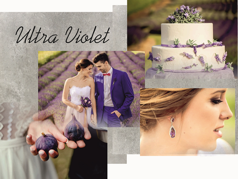 kolor przewodni wesela ultra violet inspiracje