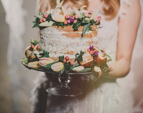 naked cake, tort weselny