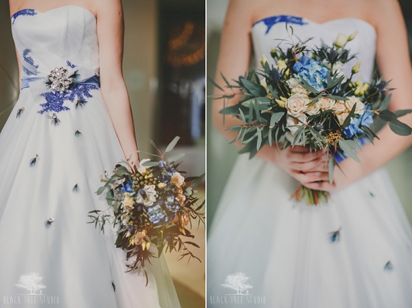 Niebieski jako kolor przewodni na ślub i wesele
