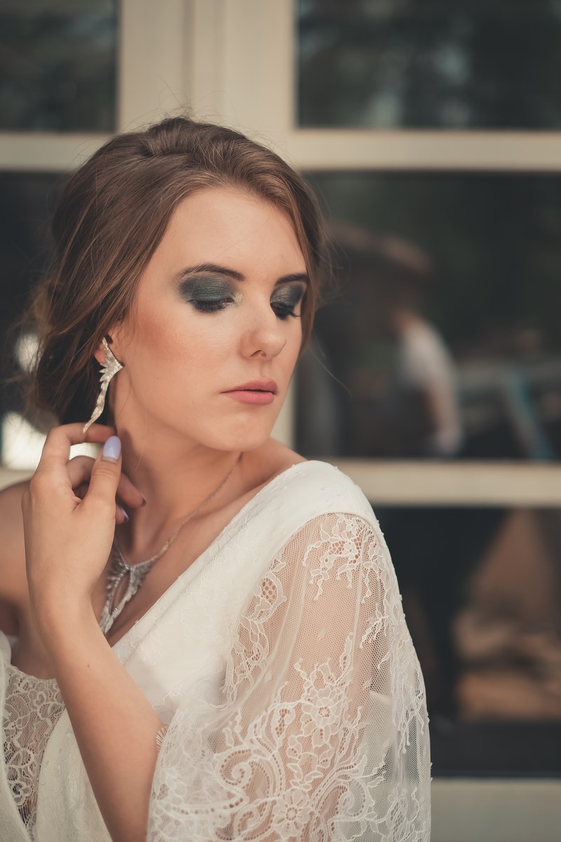 makijaż ślubny biżuteria ślubna
