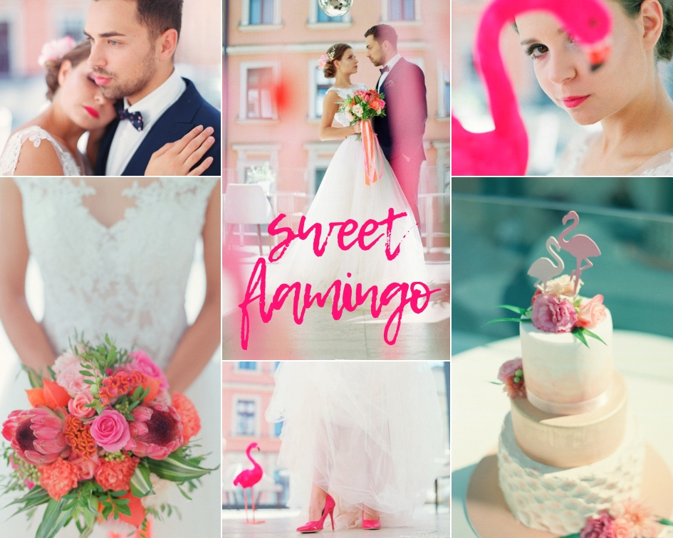 ślub wesele sesja ślubna sweet flamingo różowy motyw przewodni suknia ślubna garnitur ślubny dekoracje ślubne weselne bukiet ślubny fryzura ślubna inspiracje ślubne abcslubu,pl