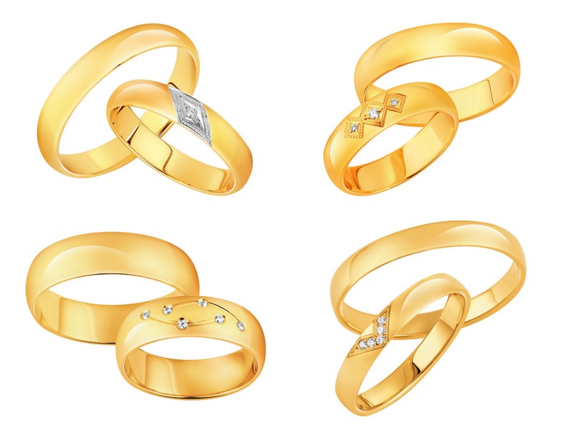 ślub wesele obrączki ślubne obrączki dla nowożeńców obrączki białe złoto żółte złoto diamenty różowe złoto dwukolorowe złoto inspiracje rabaty Apart