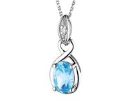 srebrna biżuteria ślubna z niebieskimi, błękitnymi kamieniami