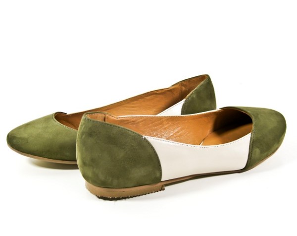 zielono-białe buty ślubne