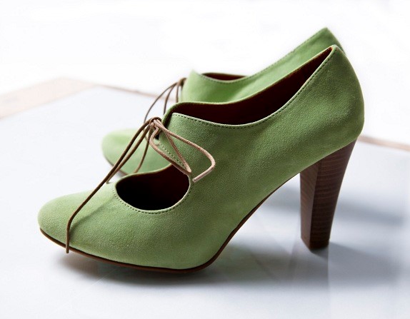 zielone buty ślubne
