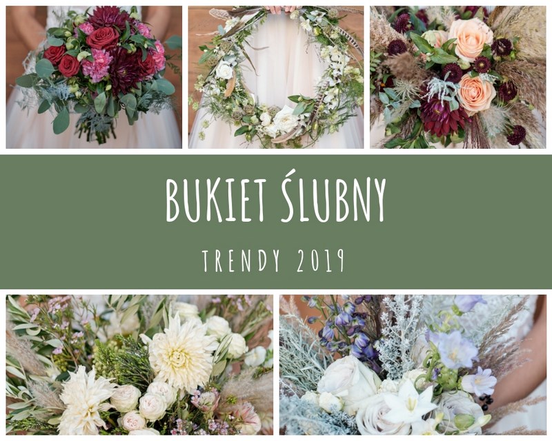 bukiet ślubny 2019