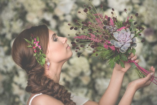 fuksjowy bukiet ślubny, różowe bukiet vintage rustykalny, ślub i wesele w stylu vintage rustic, rustic vintage pink wedding decorations