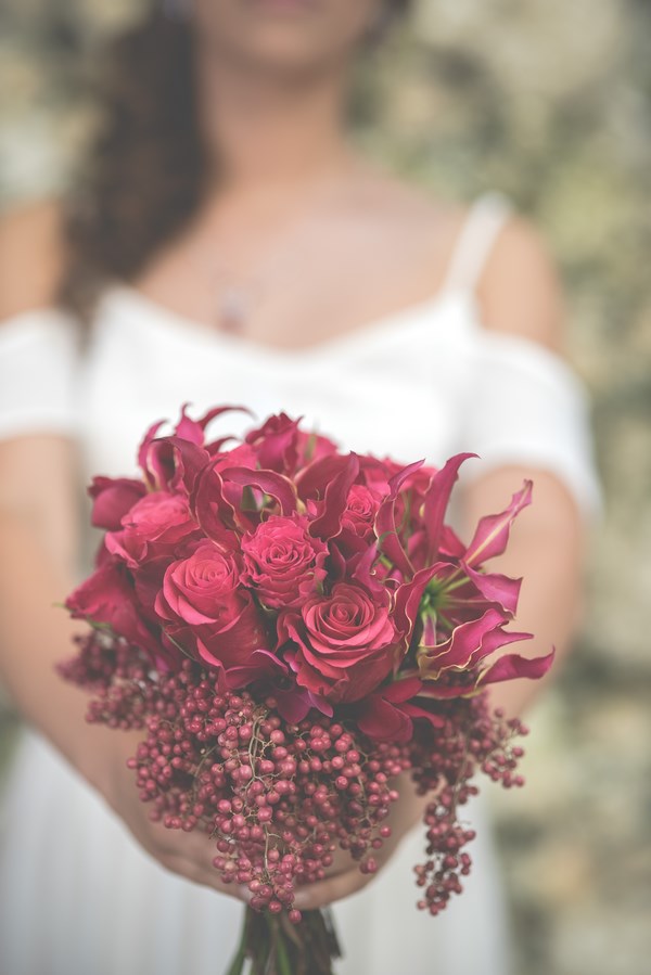 różowy fuksjowy bukiet ślubny, ślub i wesele w stylu glamour, pink wedding bouqet
