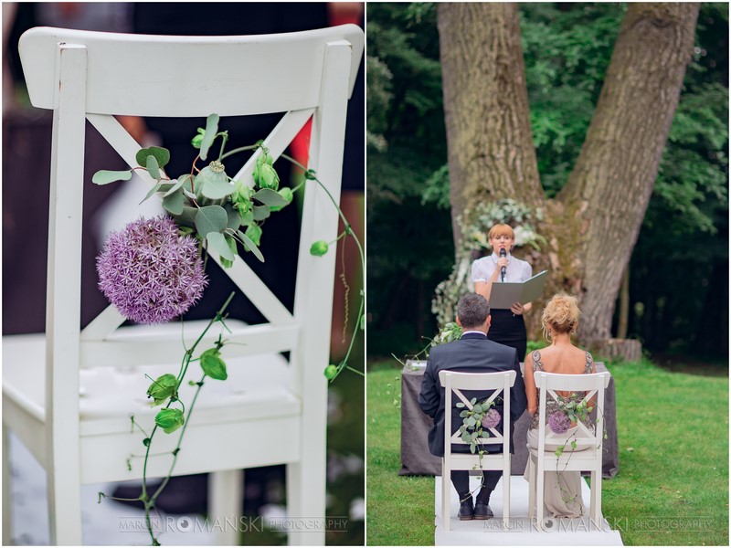 Bogna Trętko Paper Flower Art dekoracja krzeseł na ślub dekoracja krzeseł Pary Młodej krzesła na ślub inspiracje trendy 