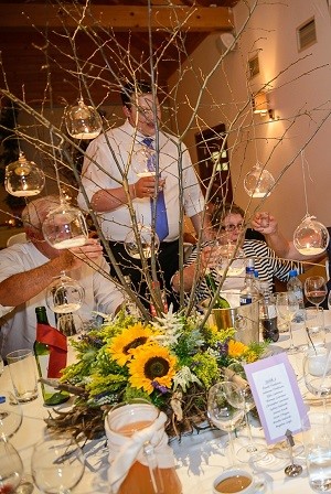 lampiony bombki na ślub i wesele, szklane lampiony jako dekoracja na ślub