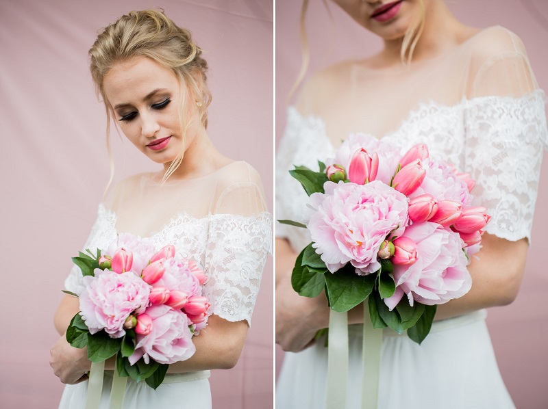 ślub wesele bukiet ślubny bukiet Panny Młodej Panna Młoda stylizacja ślubna ślub wesele kwiaty na ślub kwiaty na wesele trendy florystyka ślubna kolorowy bukiet 
