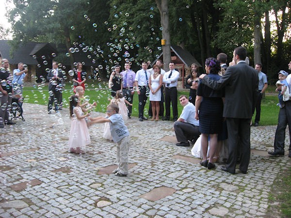 Wspólne fotografie z bańkami