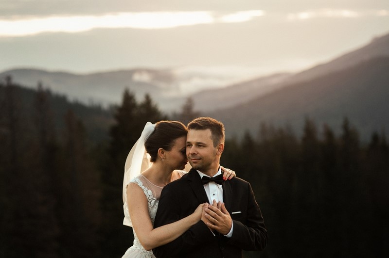 ślub wesele plener ślubny Tatry Rusinowa Polana kasprowy Wierch suknia ślubna garnitur ślubny plener ślubny sesja ślubna sesja plenerowa małżeńska Anna Krupka Wedding Photography inspiracje 