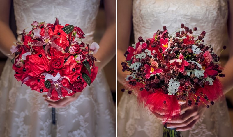 bukiety ślubne ślub w kolorze kolorowe inspiracje ślubne kolory jesieni jesienne barwy 