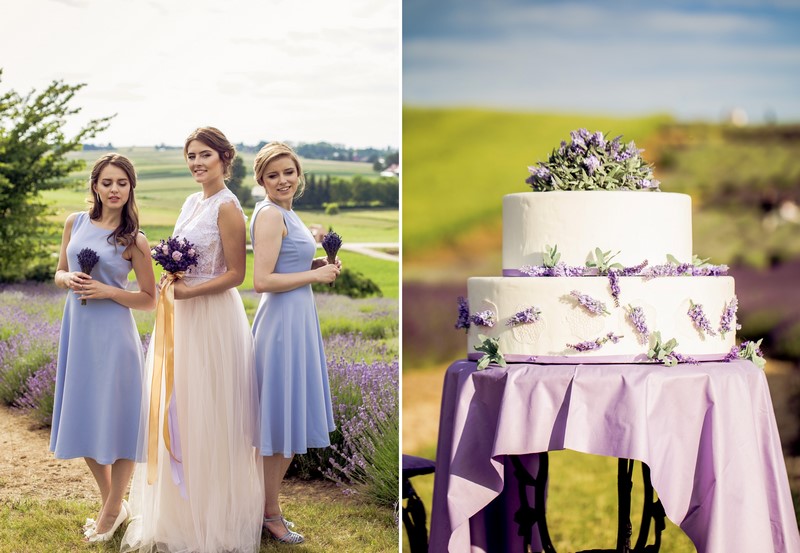 bukiety ślubne ślub w kolorze kolorowe inspiracje ślubne kolory jesieni jesienne barwy lawendowy lawenda na ślubie i weselu motywy lawendy weselne 