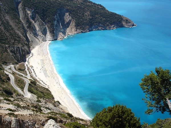 ślub na plaży myrtos, kefalonia