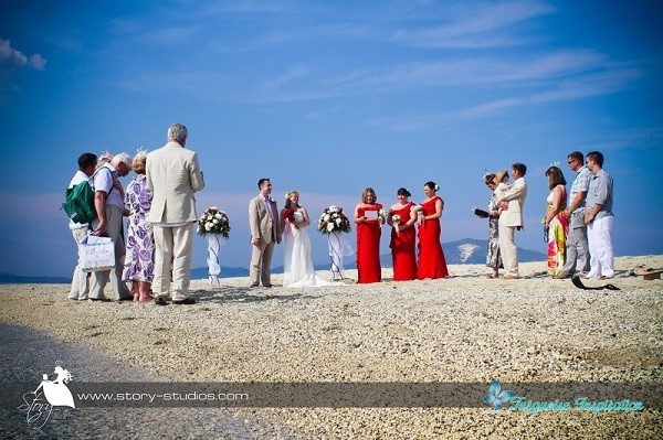 ślub w grecji na wyspie źółwi, ślub na plaży