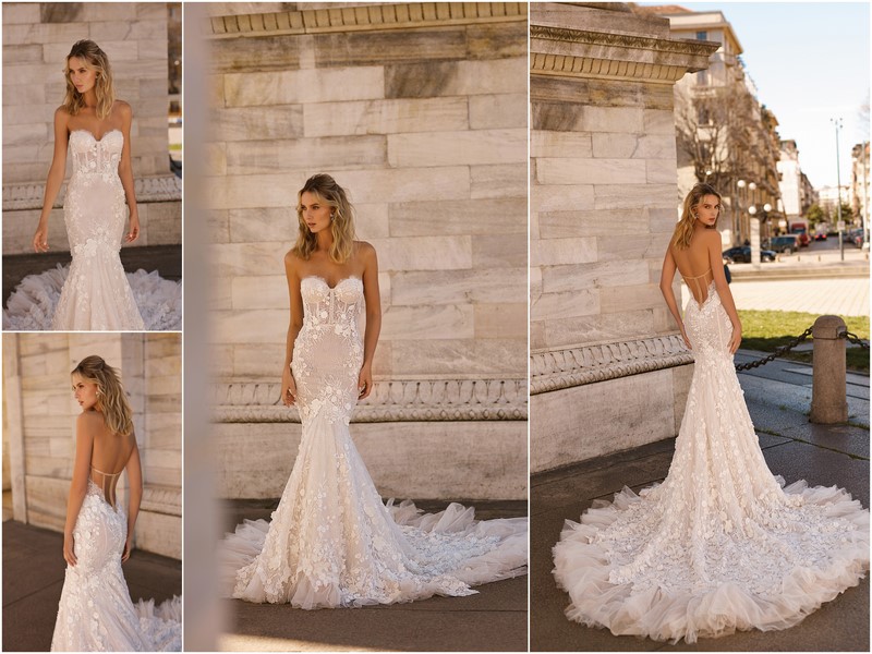 ślub wesele suknia ślubna wedding dress Berta Bridal Milano S/S 2020 wiosna/lato2020 kolekcja sukni ślubnych inspiracje porady 