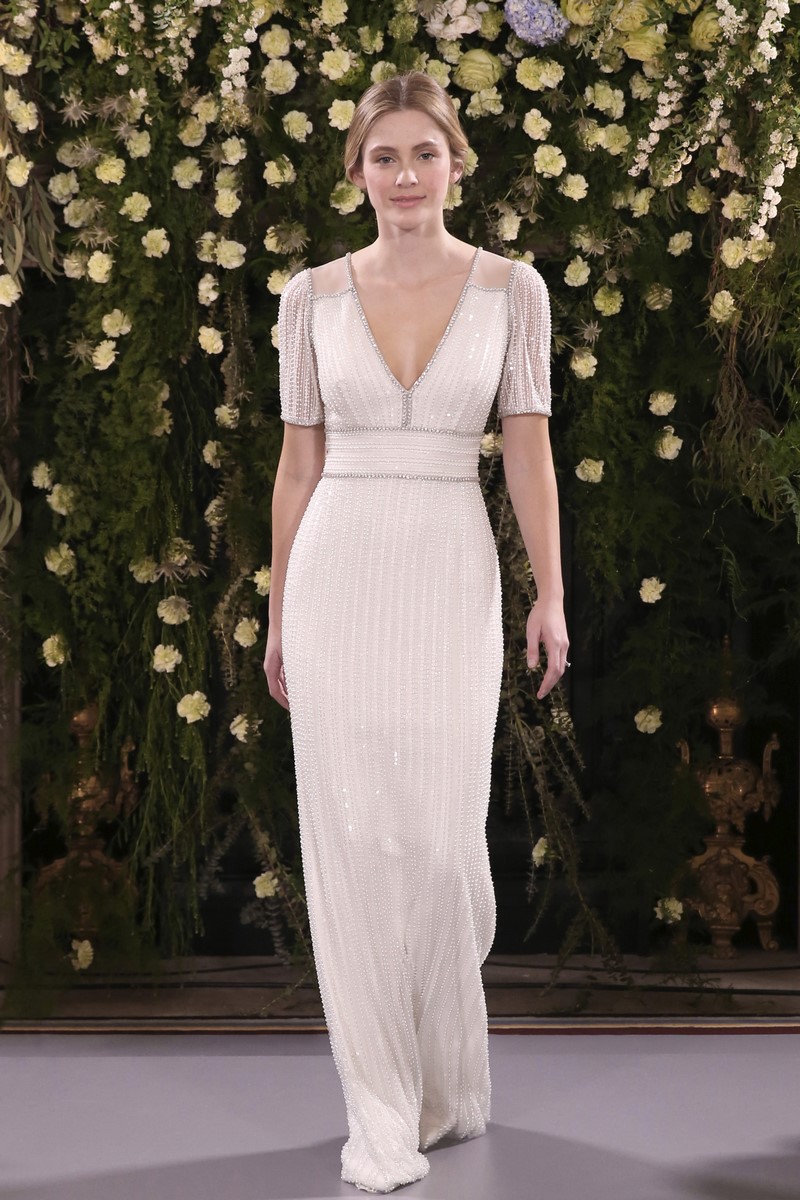 ślub wesele trendy ślubne inspiracje kolekcje ślubne suknie ślubne Jenny Packham Bridal 2019 