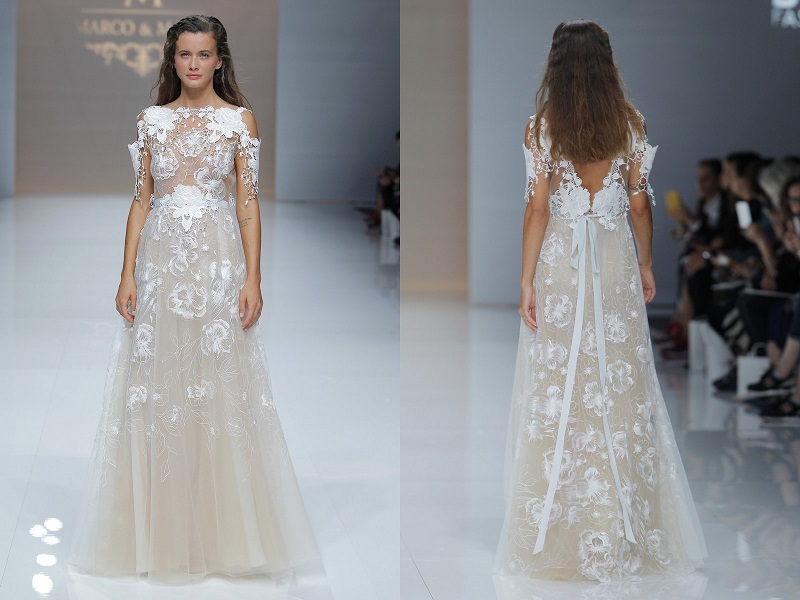 suknia ślubna ślub wesele kolekcja sukni ślubnych suknia na ślub suknia na wesele Marco&Maria Bridal Fashion Week trendy ślubne inspiracje ślubne 