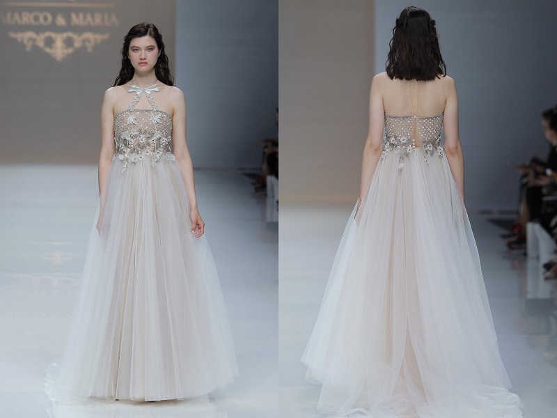 suknia ślubna ślub wesele kolekcja sukni ślubnych suknia na ślub suknia na wesele Marco&Maria Bridal Fashion Week trendy ślubne inspiracje ślubne 