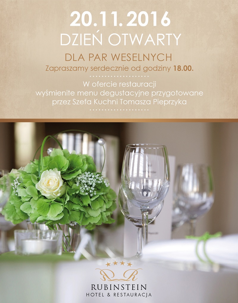 dzien weselny hotel rubinstein slub krakow