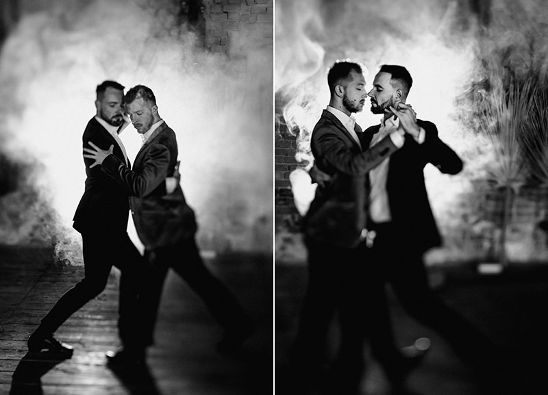 ślub wesele tango para tango queer tango męskie fotografie sesja stylizowana inspiracje 