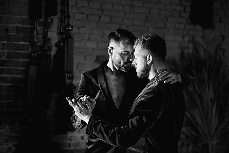 ślub wesele tango para tango queer tango męskie fotografie sesja stylizowana inspiracje 