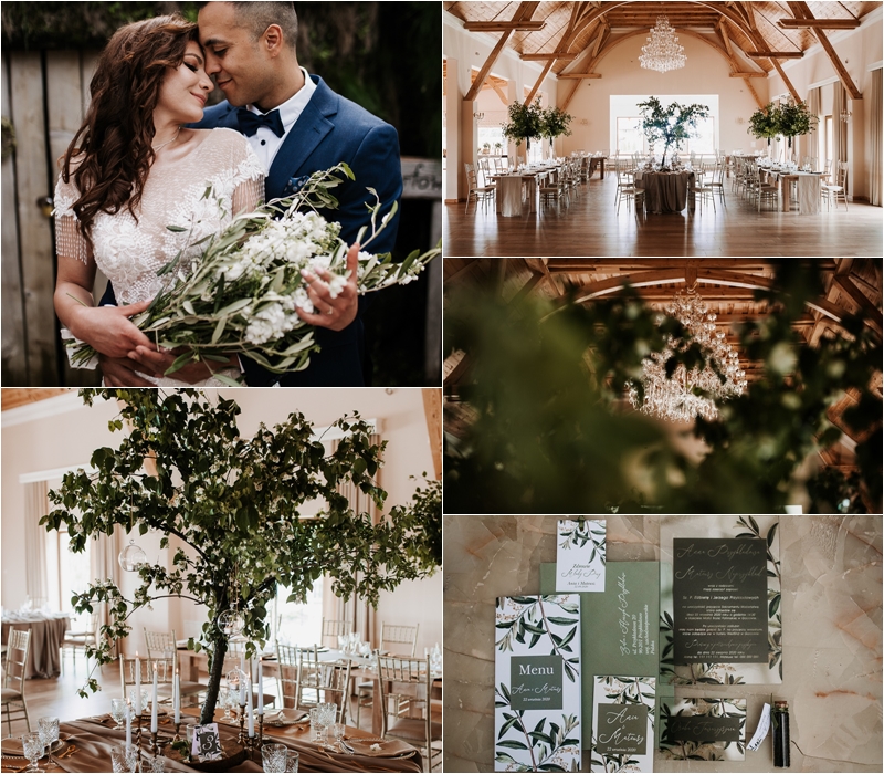 dekoracje z drzew na weselu, drzewa na weselu, greenery wedding