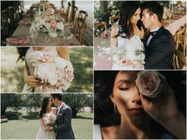 Pomysł na nastrojowe przyjęcie weselne w plenerze z motywem romantycznego różu
