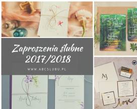Jakie zaproszenia najczęściej wybierały Pary Młode w roku 2017 oraz trendy zaproszeń ślubnych 2018