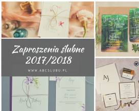 Jakie zaproszenia najczęściej wybierały Pary Młode w roku 2017 oraz trendy zaproszeń ślubnych 2018