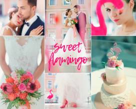 Pomysł na ślub i wesele w kolorze różu sweet flamingo
