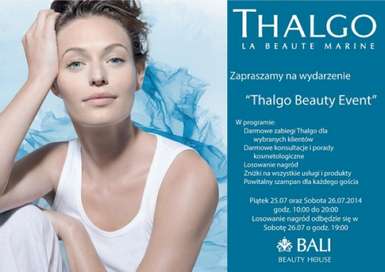 &quot;Thalgo Beauty Event&quot; w Bali Beauty House w Krakowie - 25-26 lipca 2014