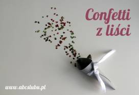 DIY czyli zrób to sama: Organiczne confetti z liści na ślub