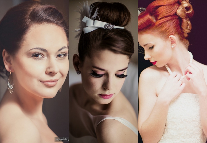 Fryzury ślubne Upięcia Klasyczny Kok Romantyczny Look Pin Up I